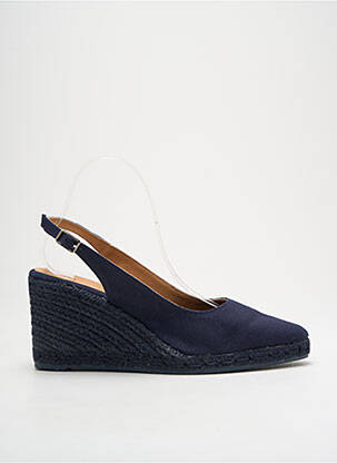 Espadrilles fermeture boucle(s) talon de 7 à 9cm bleu CASTANER femme
