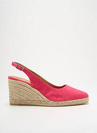 Espadrilles fermeture boucle(s) talon de 7 à 9cm rose CASTANER femme