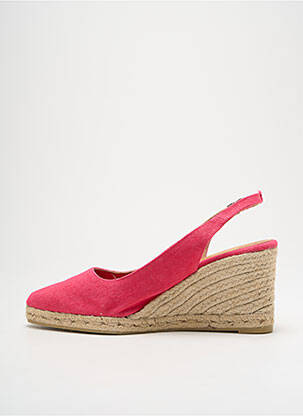 Espadrilles fermeture boucle(s) talon de 7 à 9cm rose CASTANER femme