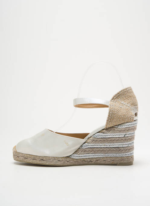 Espadrilles argent CASTANER pour femme