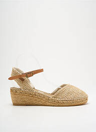 Espadrilles bout rond talon de 4 à 6cm beige MONTANE femme