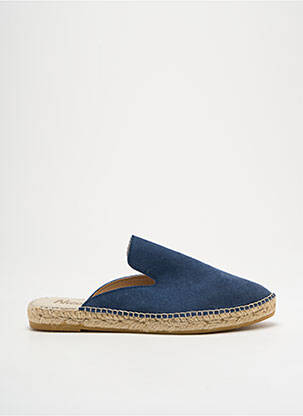 Espadrilles bout rond talon plat jusqu'à 3cm bleu NICOLE femme