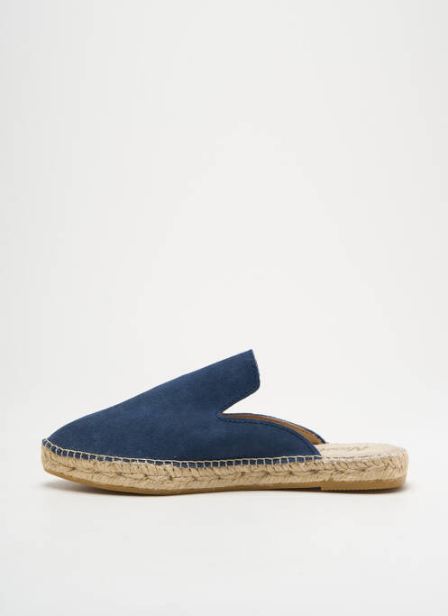 Espadrilles bout rond talon plat jusqu'à 3cm bleu NICOLE femme