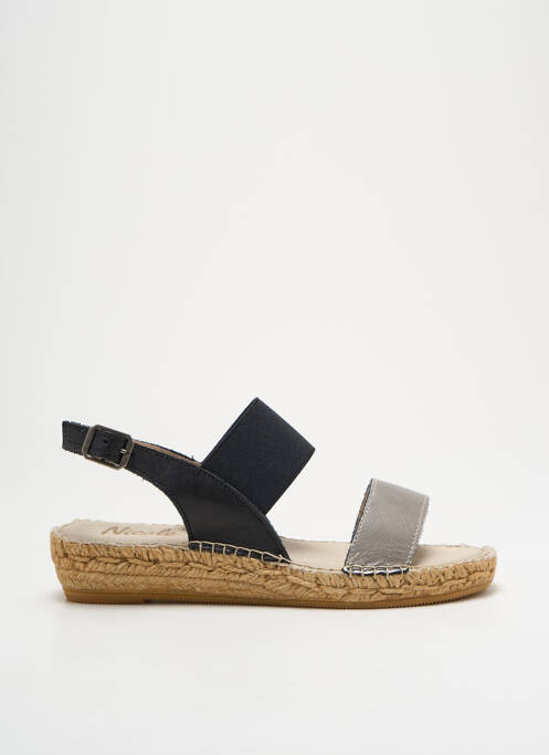 Espadrilles argent NICOLE pour femme