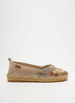 Espadrilles bout rond talon plat jusqu'à 3cm beige MONTANE femme