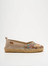 Espadrilles bout rond talon plat jusqu'à 3cm beige MONTANE femme