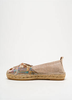Espadrilles bout rond talon plat jusqu'à 3cm beige MONTANE femme