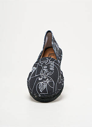 Espadrilles bout rond talon plat jusqu'à 3cm noir NICOLE femme