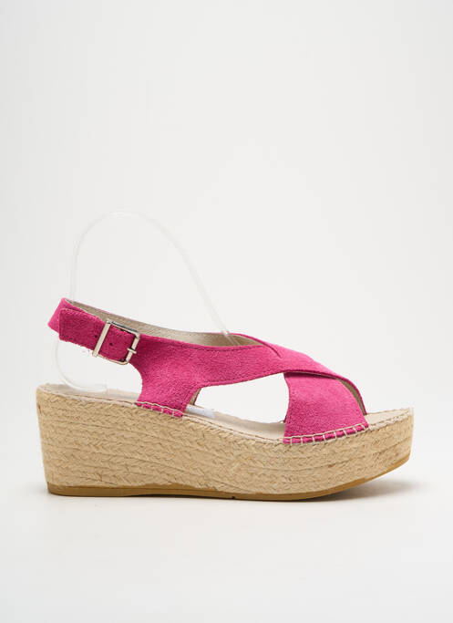 Espadrilles rose NICOLE pour femme