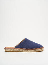 Espadrilles bout rond talon plat jusqu'à 3cm bleu L'ESPADRILLE DE NICOLE femme