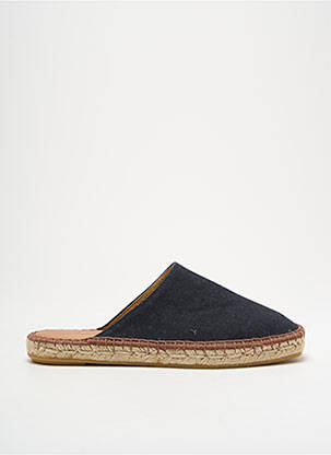 Espadrilles bout rond talon plat jusqu'à 3cm noir L'ESPADRILLE DE NICOLE femme