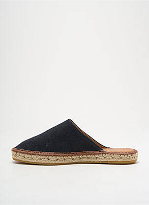 Espadrilles bout rond talon plat jusqu'à 3cm noir L'ESPADRILLE DE NICOLE femme