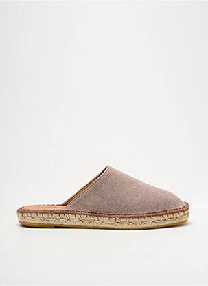 Espadrilles bout rond talon plat jusqu'à 3cm marron L'ESPADRILLE DE NICOLE femme