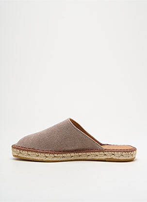 Espadrilles bout rond talon plat jusqu'à 3cm marron L'ESPADRILLE DE NICOLE femme