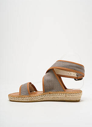 Espadrilles fermeture boucle(s) talon plat jusqu'à 3cm gris L'ESPADRILLE DE NICOLE femme