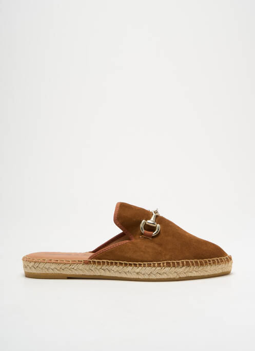Espadrilles marron L'ESPADRILLE DE NICOLE pour femme