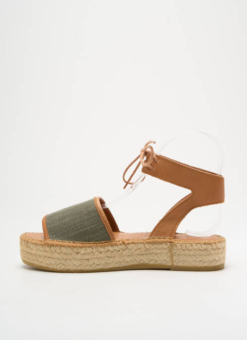 Espadrilles vert L'ESPADRILLE DE NICOLE pour femme