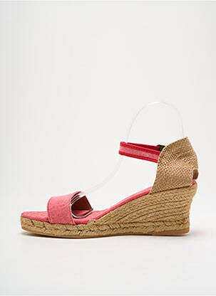 Espadrilles fermeture boucle(s) talon de 4 à 6cm rose NICOLE femme