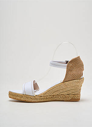 Espadrilles fermeture boucle(s) talon de 4 à 6cm blanc NICOLE femme