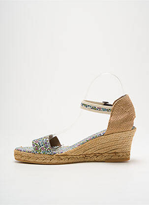 Espadrilles fermeture boucle(s) talon de 4 à 6cm bleu NICOLE femme
