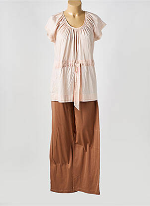 Pyjama coupe droite rose CALIDA femme