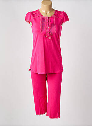 Pyjama manches courtes rose CANAT femme