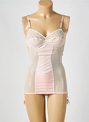 Guêpière/Porte-jarretelle rose LEJABY pour femme