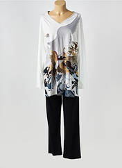 Pyjama noir PILL pour femme seconde vue