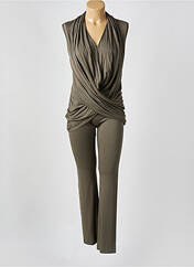 Pyjama vert MARJOLAINE pour femme seconde vue