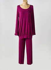 Pyjama violet LUNA DI SETA pour femme seconde vue