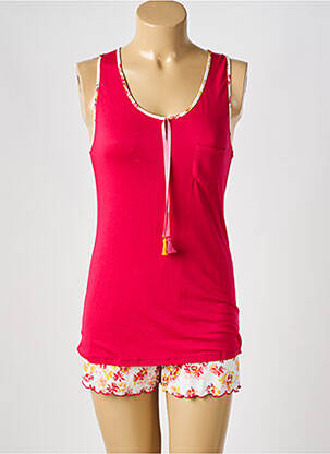 Pyjashort rouge LE CHAT pour femme