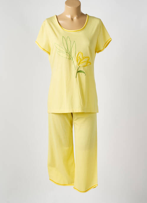 Pyjama manches courtes jaune REGENCE femme