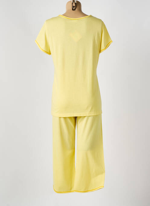Pyjama manches courtes jaune REGENCE femme