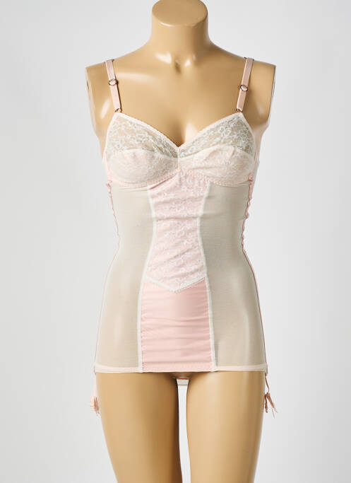 Guêpière/Porte-jarretelle rose LEJABY pour femme