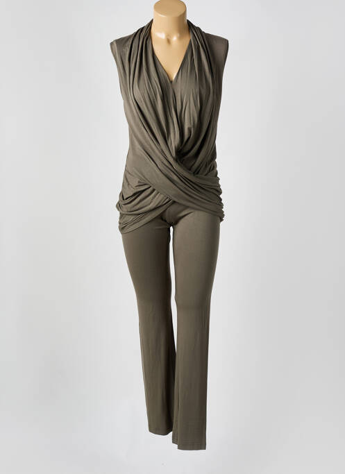 Pyjama vert MARJOLAINE pour femme