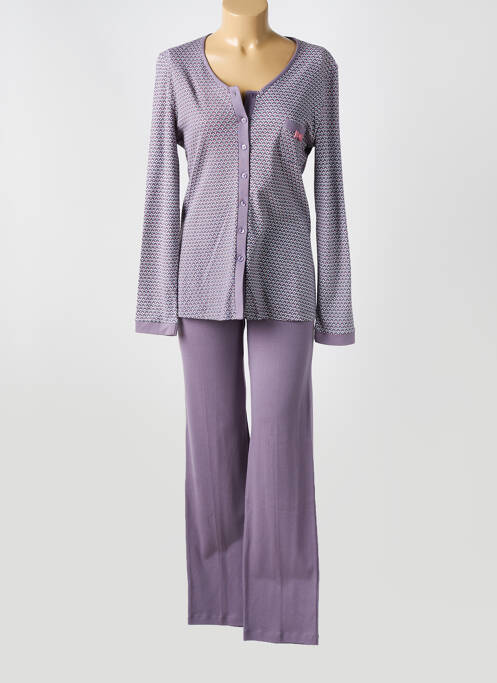 Pyjama violet EGATEX pour femme