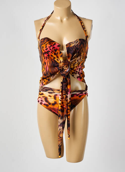 Tankini marron NICOLE OLIVIER pour femme