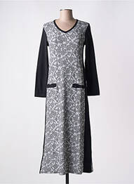 Chemise de nuit imprimé fleurs gris CANAT femme