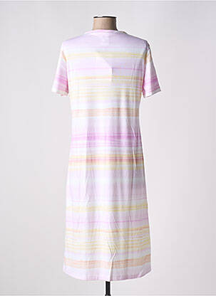 Chemise de nuit imprimé rayures blanc PILL femme