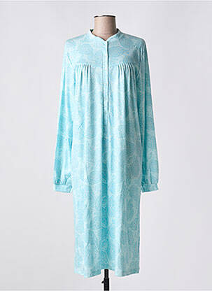Chemise de nuit manches longues bleu CALIDA femme