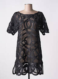 Robe courte manches longues manches longues noir MARYAN MEHLHORN femme