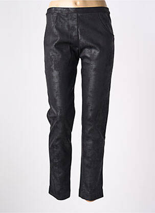 Pantalon slim taille élastique taille normale noir SUGGEST femme