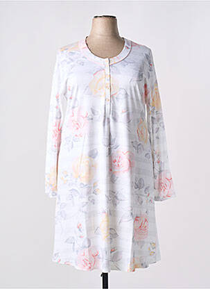 Chemise de nuit blanc PILL pour femme