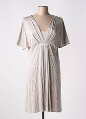 Robe courte beige PLUTO pour femme seconde vue