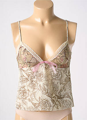 Top/Caraco marron BARBARA pour femme
