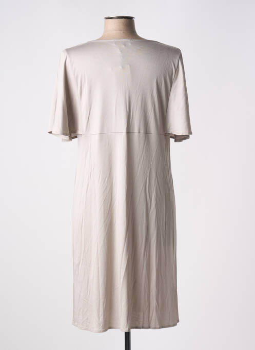 Robe courte manches courtes manches courtes beige PLUTO femme