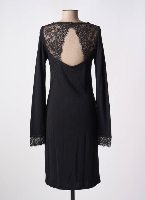 Robe mi-longue noir SUGGEST pour femme