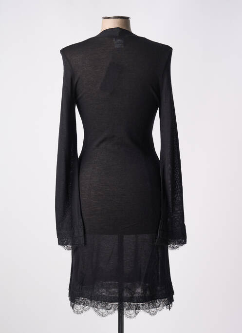Robe mi-longue noir SUGGEST pour femme
