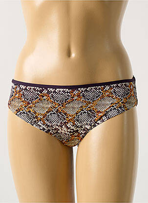 Bas de maillot de bain imprimé fantaisie culotte violet PRIMADONNA femme