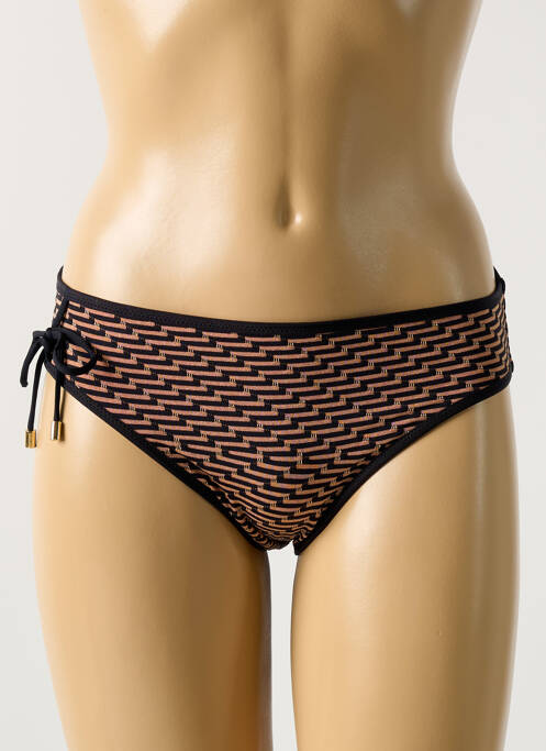 Bas de maillot de bain imprimé fantaisie culotte beige MARIE JO femme